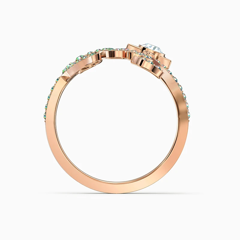 

2020 Fashion SWA New CATTITUDE Ring Charming Cat Line Decoration Rose Gold Ring Women's Popular Engagement Jewelry Romantic Gift