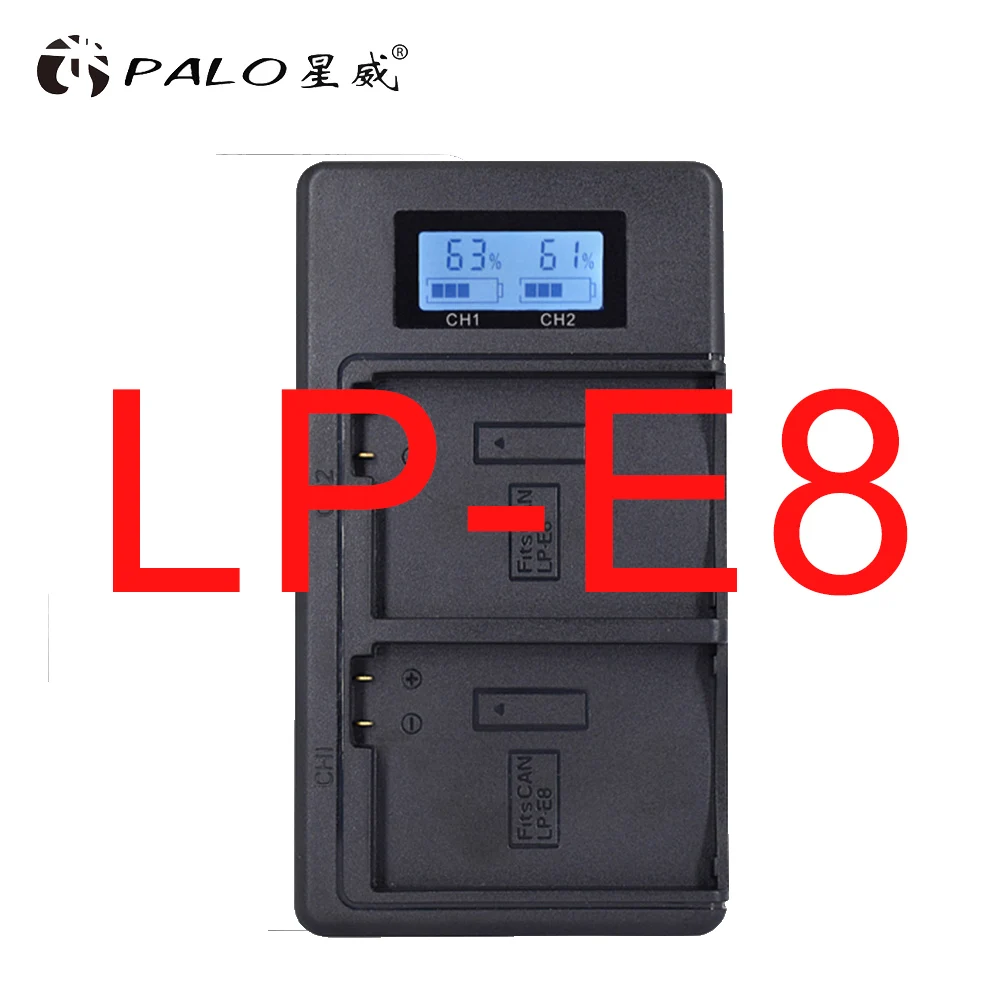 for LP-E8 Зарядное устройство LP-E5 LP-E6 LP-E8 LP-E10 LP-E12 LP-E17 LP E5 E6 E8 E10 E12 E17 аккумулятор двойной USB смарт-зарядное устройство для Canon зарядные устройства - Цвет: for LP-E8