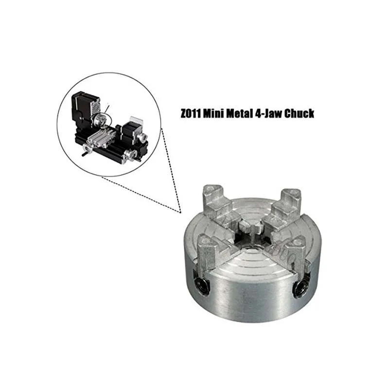 Четырехкулачковый патрон Z011A для металлического мини токарного станка m12x1mmthread 1 8
