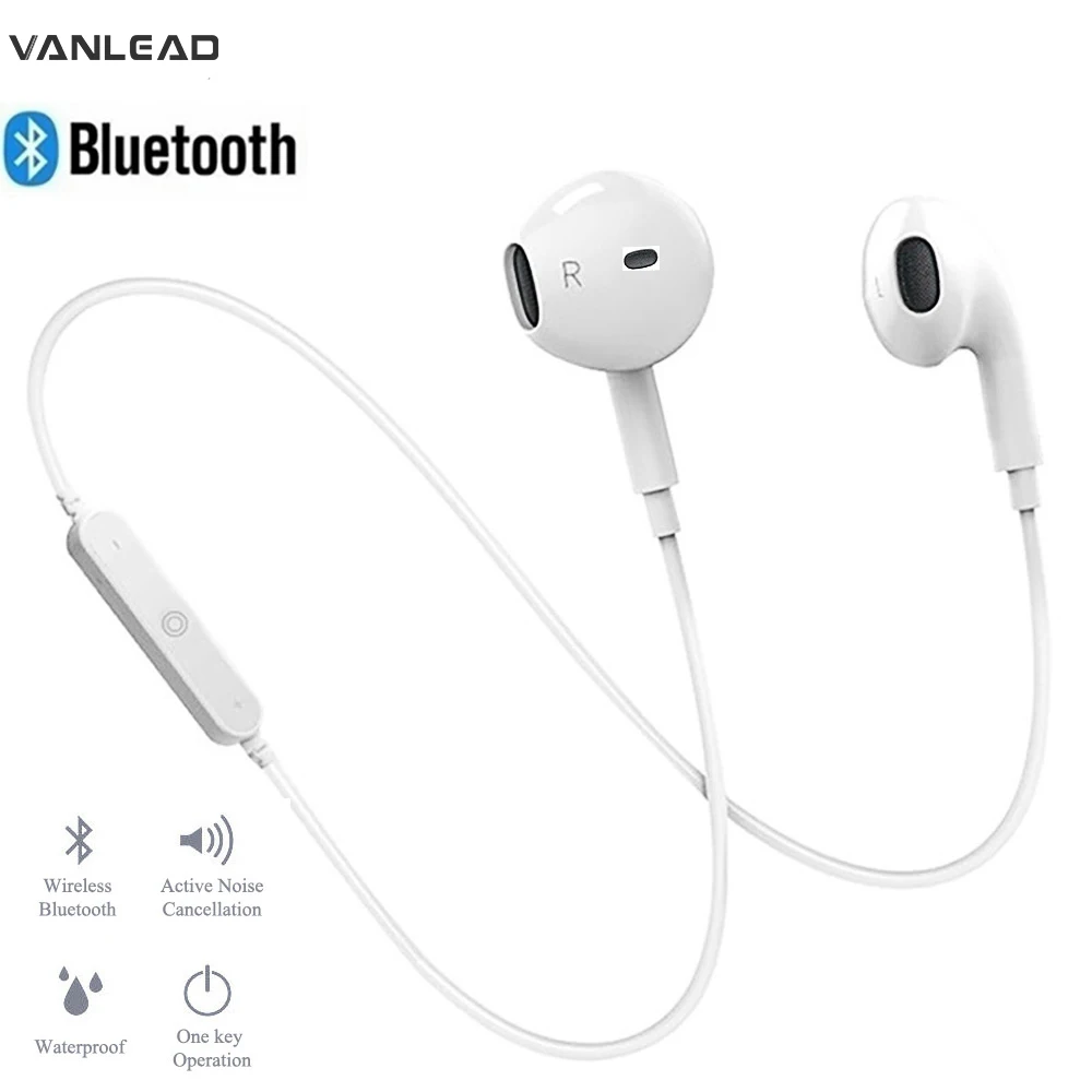 Беспроводные наушники Bluetooth для телефона IPhone Xiaomi Meizu samsung с шейным ремешком