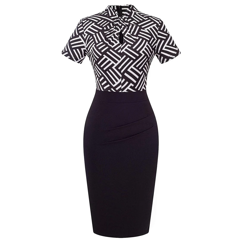 Joineles/женское облегающее платье с цветочным рисунком в стиле пэчворк стоячий