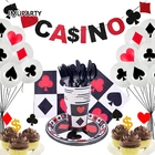 Украшения для вечевечерние НКИ в казино на 8 человек, игральные карты, товары для вечеривечерние на день рождения, для взрослых, девичник, украшение для мальчишника