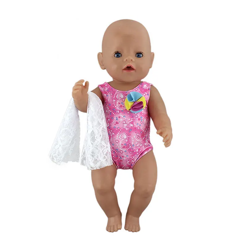 Новые милые модные купальники бикини подходят для 43 см кукла 17 дюймов Reborn кукла аксессуары - Цвет: 02