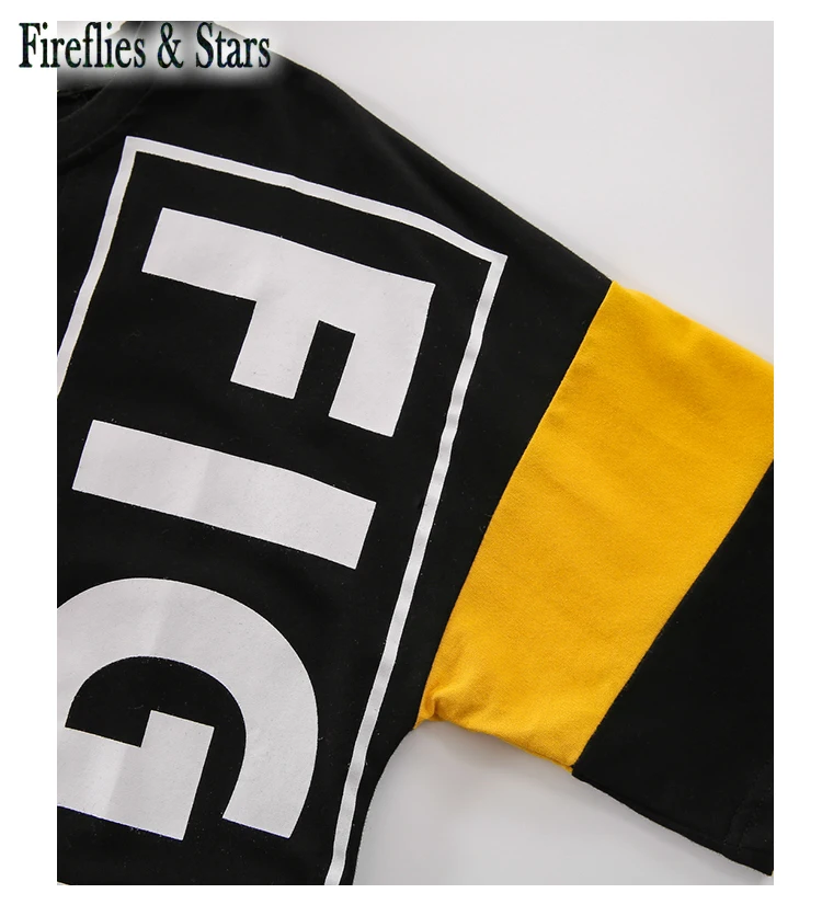 Летнее платье-футболка для девочек детское платье Детская уличная одежда