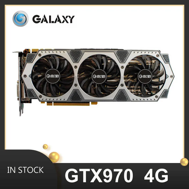 

Galaxy GTX 970 4gb gddr5 nvidia geforce graphics CARDS desktop games on the 1050ti 1060 rx580 gpu 1660 950 960