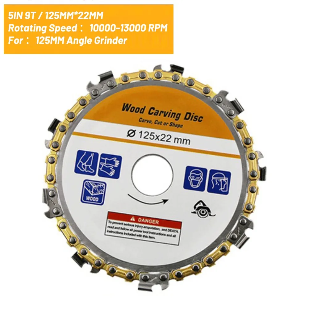 

Grinder Chainsaw Disc 4 Inch 4.5Inch 5 Inch Steel Chainsaw Blade Wood Carving 10000-13000 RPM High Quality Cuts Through Tool