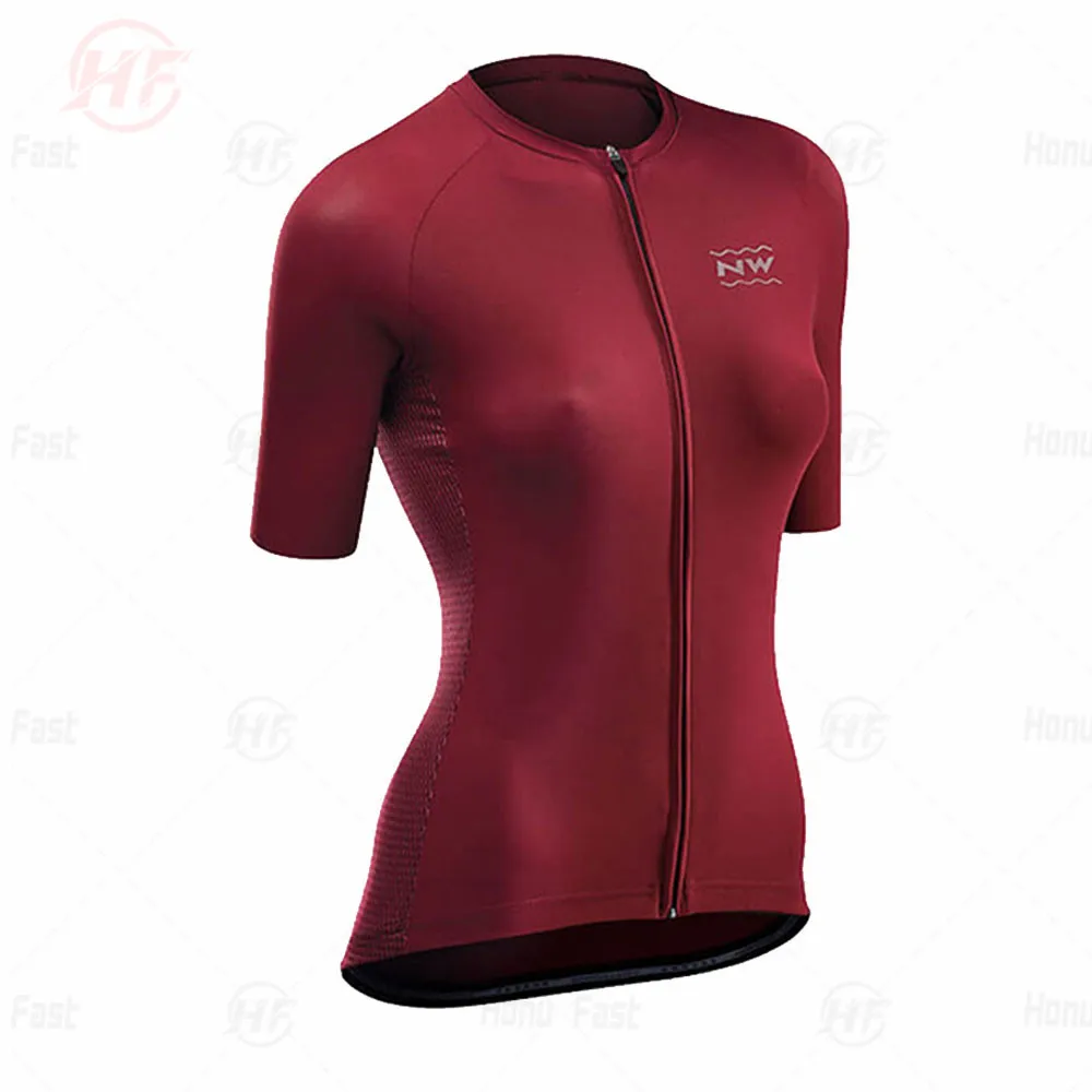Женский трикотажный топ nw для велоспорта дышащая рубашка с коротким рукавом