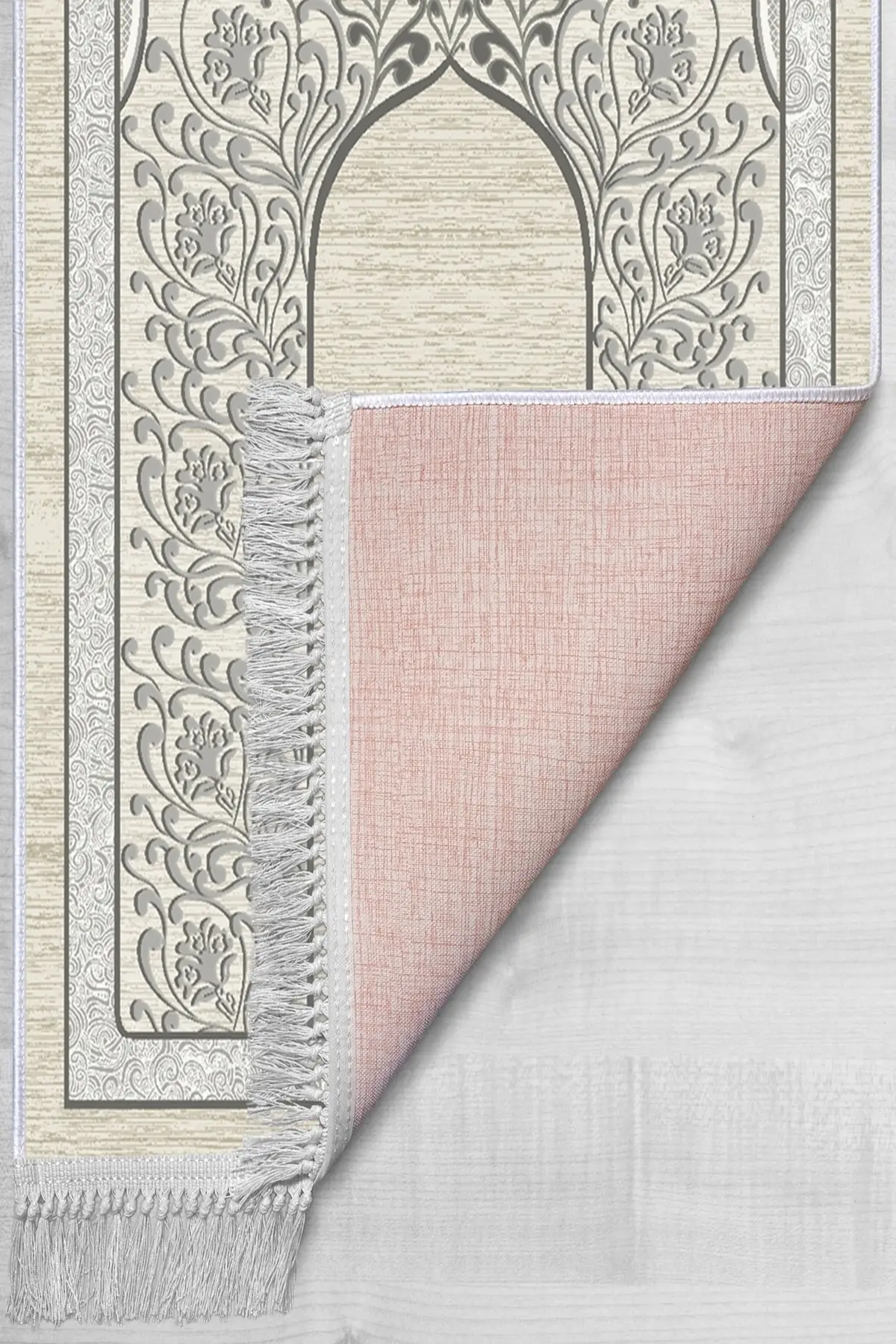 

Decorative Washable Non-Slip Leather Based Prayer Rug