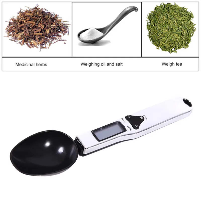 

300g / 0.1g Portable LCD Display Digital Kitchen Measuring Scoop Gram Electronic Spoon Weight Volumn Food Scale New High Quality