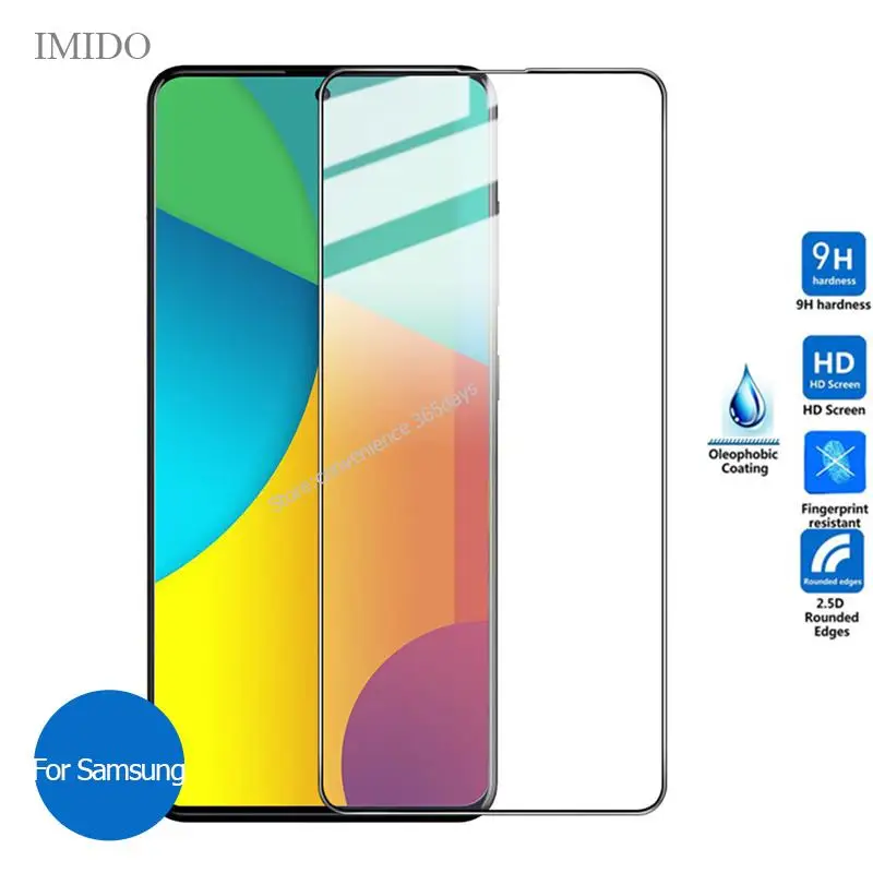 Закаленное стекло с полным покрытием для Samsung Galaxy Note 10 Lite протектор экрана S10 A71 A51