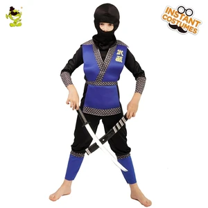 Костюм ниндзя для маленьких мальчиков, классическое синее платье для фотосессии