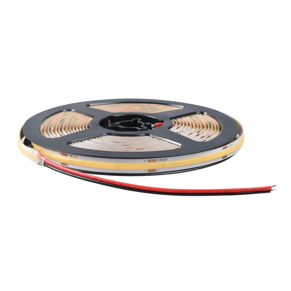 480 светодиодный s/m DC12V 4000K IP20 9 Вт/м COB Светодиодная лента 8 мм ширина печатной платы |