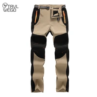 trvlwego outdoor men elasticity quick dry pants ultra light hiking climbing travel camping uv proof malel sports trousers