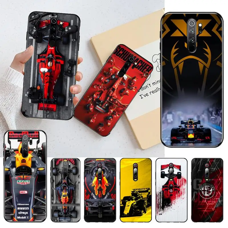 

Formula 1 Custom Soft Phone Case for Redmi Note 9 8 8T 8A 7 6 6A Go Pro Max Redmi 9 K20