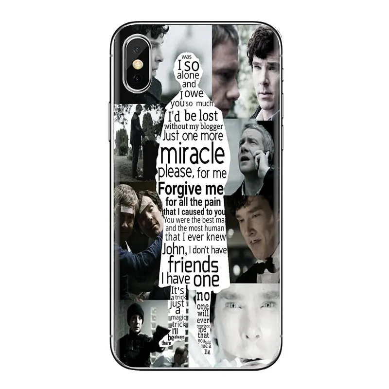 Ultra Thin Case For Xiaomi Mi4 Mi5 Mi5S Mi6 Mi A1 A2 5X 6X 8 9 Lite SE Pro Max Mix 2 3 2S Jim Moriarty Sherlock Holmes Quotes |