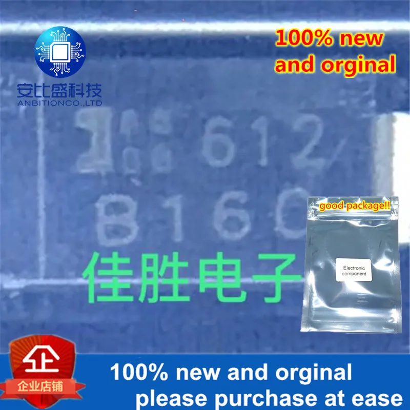 

100pcs 100% new and orginal 1A60V Low-pressure Schottky diode DO214AC silk-screen B160 in stock