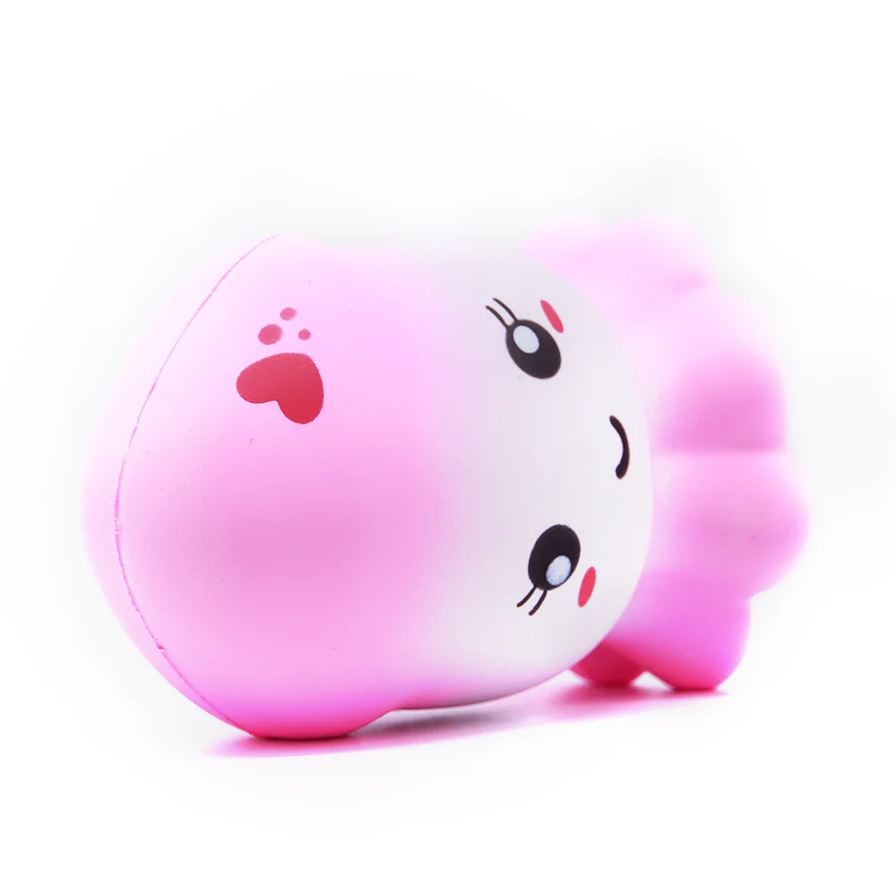 Soft Slow Rising Squishy Kids Cute Lovely Jumbo Big Pink Octopus JellyFish Cartoon Animal Toys With Scented | Игрушки и хобби