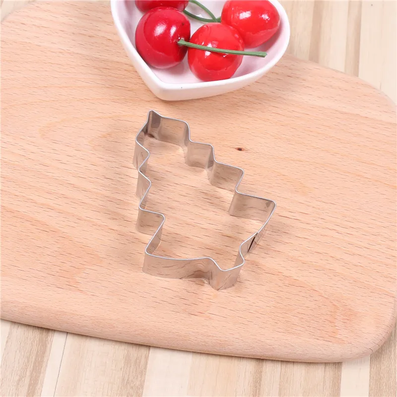 1 шт. форма для рождественского печенья Нержавеющая сталь дерево Форма