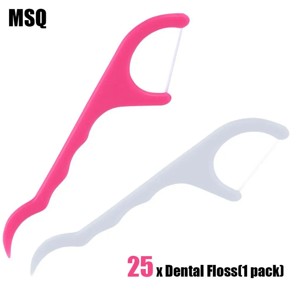 25 шт./1 упаковка новая одежда для маленькой девочки 2 в 1 зубная нить Палочки уход