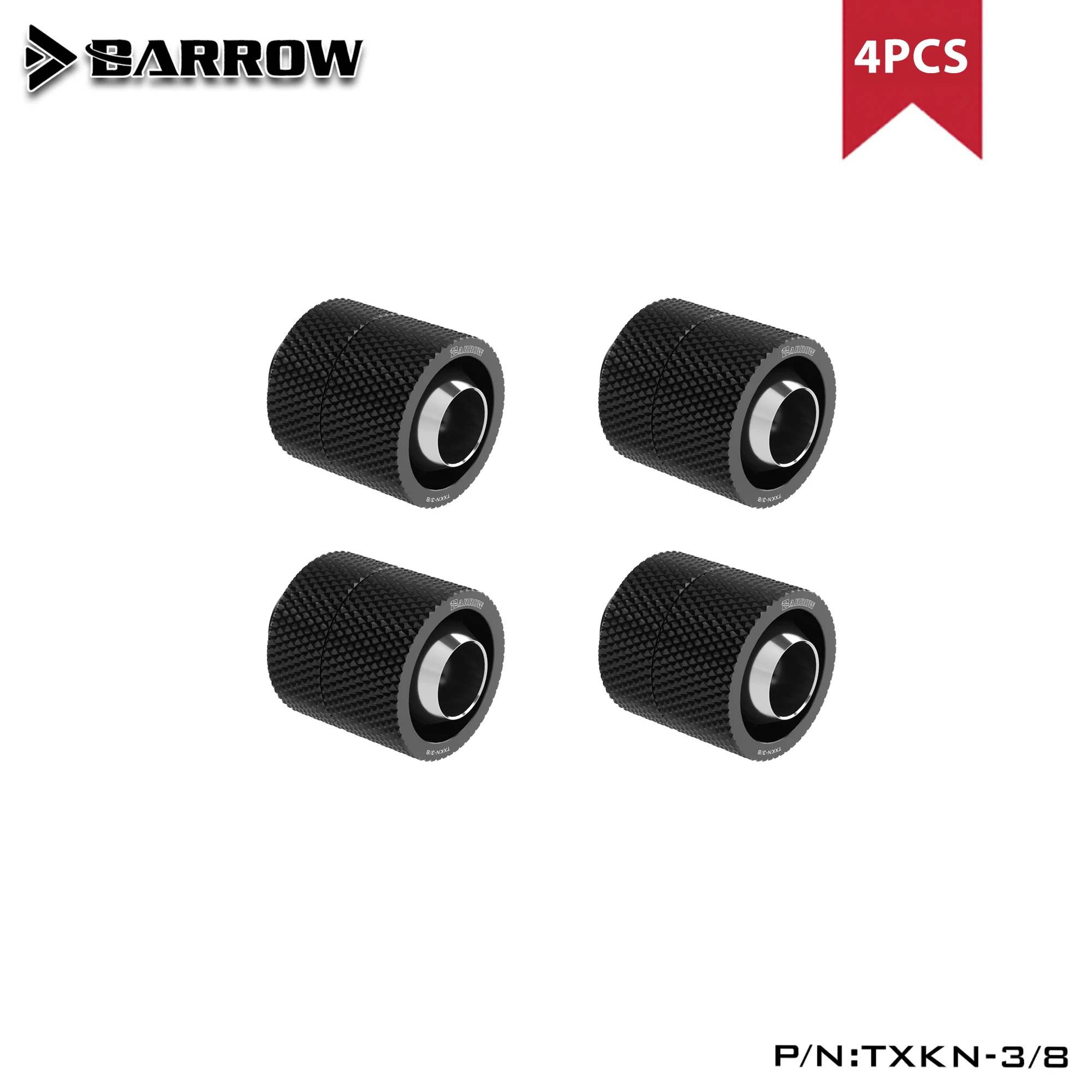 

BARROW 4/6pcs Fittings for Inside Diameter 9.5mm+Outside Diameter 12.7mm 3/8"ID X 1/2"OD 360 Degree Rotary Soft Tube TXKN-3/8