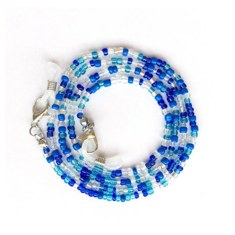 

Cute Hang Mask Chains Holder Colorful Beaded Eyeglass Strap Glasses Anti-Lost Neck mask Eyeglass Rope Strap Tools Hot Sell New