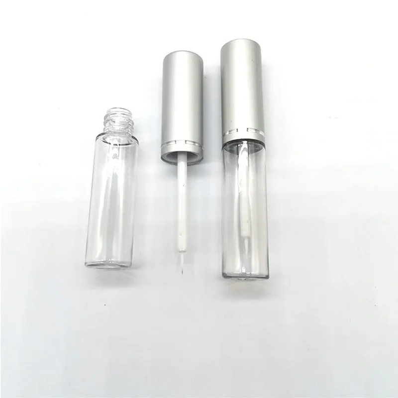 6 шт. алюминиевая крышка белая тюбик для волос и подводки для глаз 5 мл пустая бутылка для клея для искусственных ресниц для роста жидкость DIY.