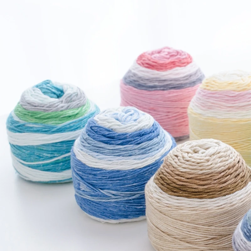 3 Шара * 50 г красящая хлопчатобумажная пряжа для ручного вязания шерстяная