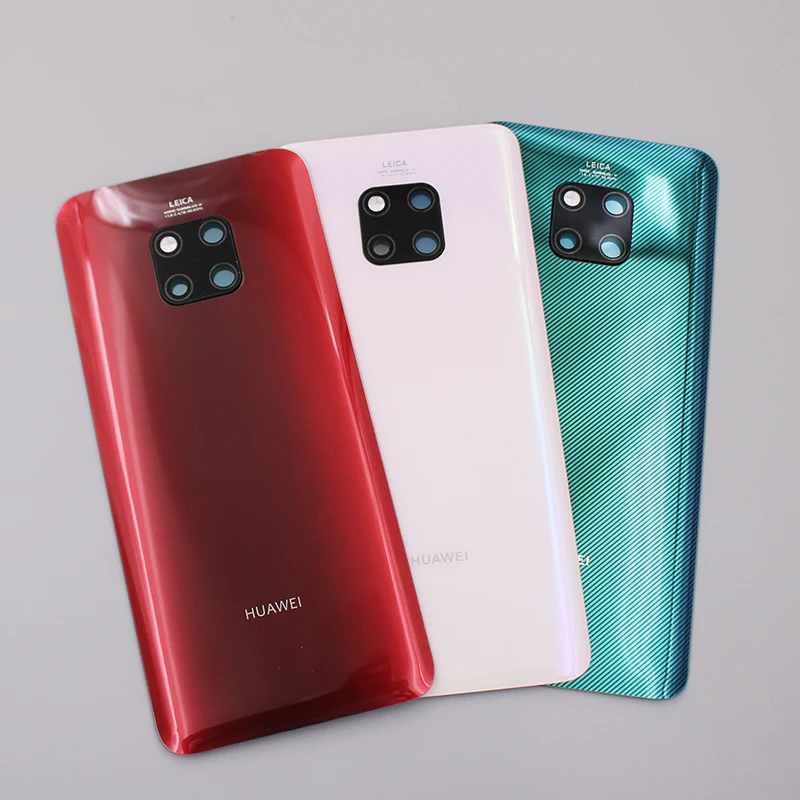 Оригинальный задний корпус Huawei Mate 20 Pro 3D стеклянная крышка аккумулятора запасная