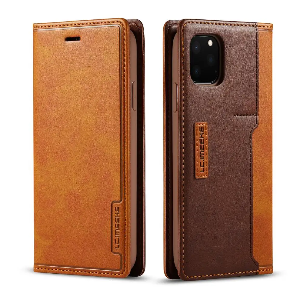 

Luxury Leather Phone Case For iPhone 11Pro Credit Card Slot CellPhone Sim-Card Cover For Apple 11 Pro iPhone11Pro Skin Capinha