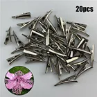 20 шт. зажим Рождественский зажим сплав мини зажим пуансета блестящий цветок зажим дерево подвесной инструмент для вечеринки Рождества 2022 Новый год Рождество