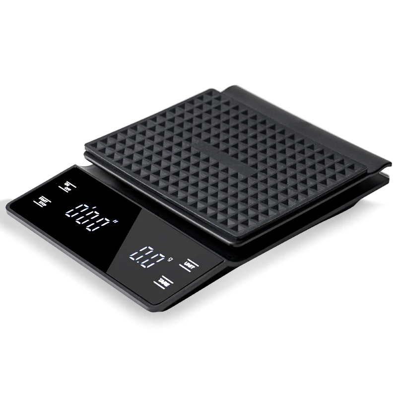 B&aacute;scula de caf&eacute; por goteo con temporizador, balanza Digital electr&oacute;nica port&aacute;til de alta precisi&oacute;n, LCD, 3kg/0,1g, 5kg/0,1g-4