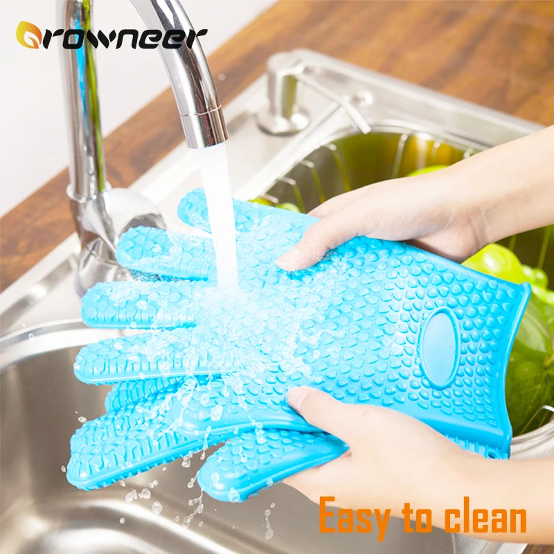 1 шт. термостойкие рукавицы для духовки Силиконовые перчатки держатель