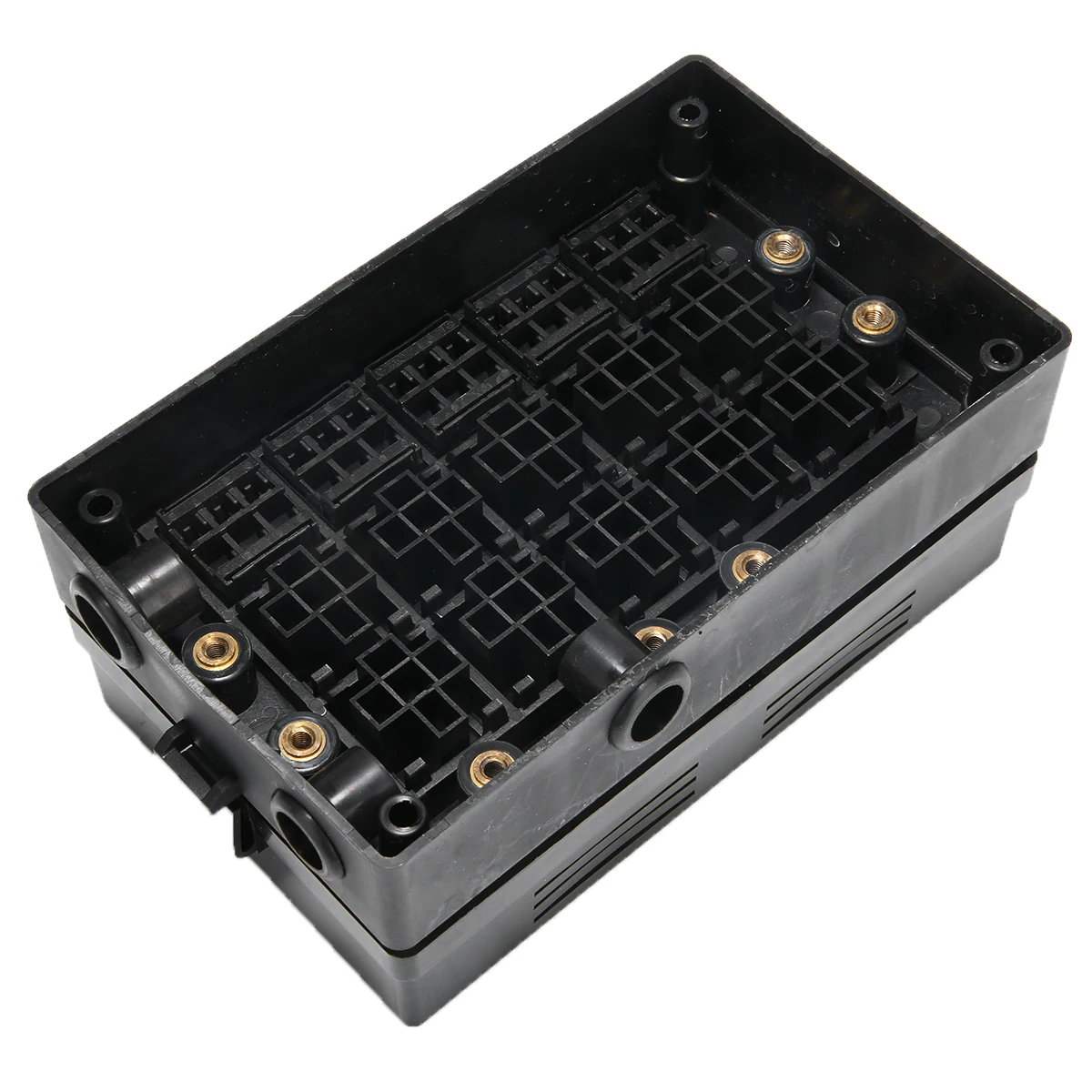 

Automotive Marine RV 18 Way Blade Fuse Holder Car Blade Fuse Holder Relay Socket Black Box with Terminals