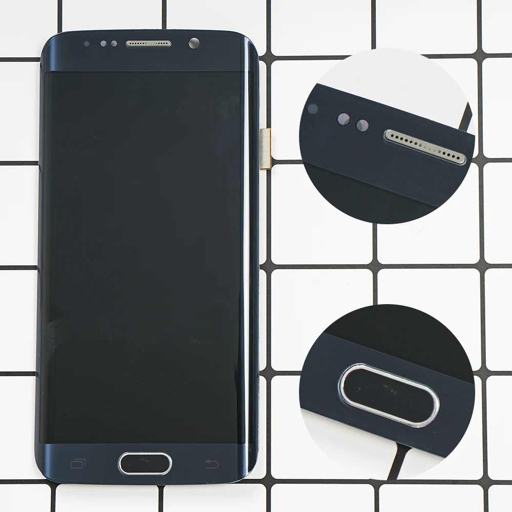 ЖК-дисплей Super AMOLED 5 1 дюйма для SAMSUNG Galaxy S6 Edge G925 сенсорный экран с дигитайзером и