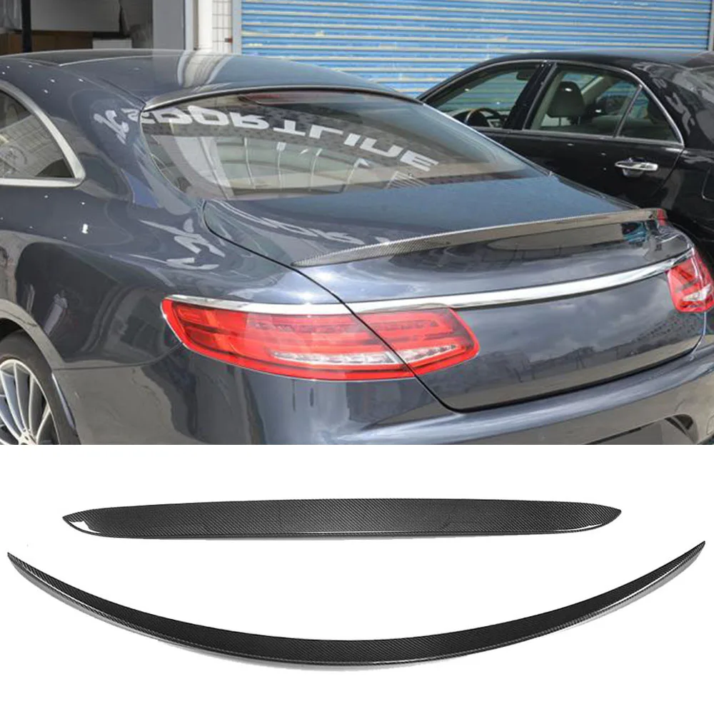 Задний спойлер из углеродного волокна для Mercedes Benz W222 S Class S500 S550 S63 S65 AMG Coupe 2D 2014 2018