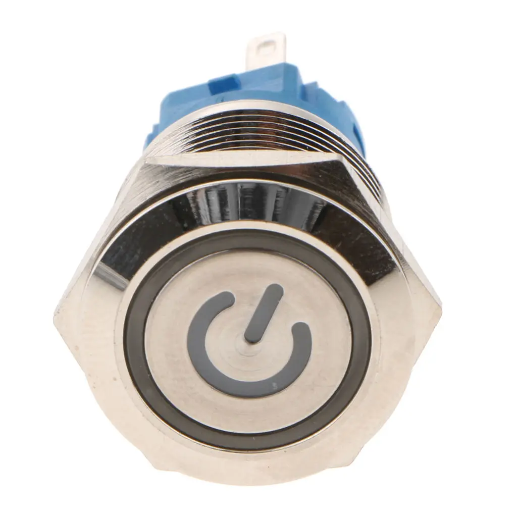 

Водонепроницаемый металлический сигнальный индикатор IP67, 19 мм, 12 В