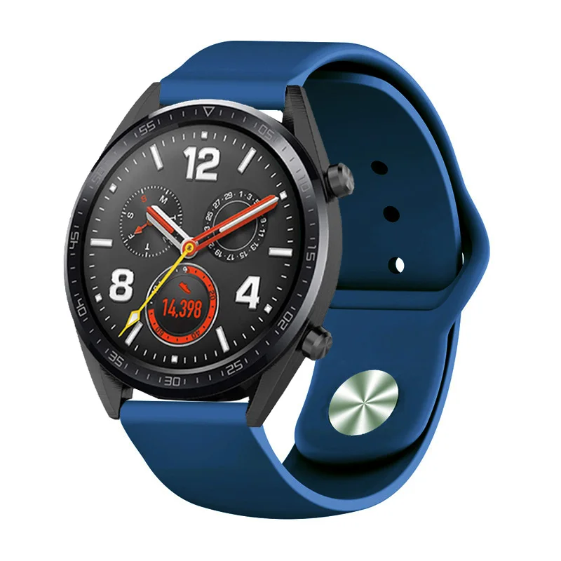Силиконовый ремешок 22 мм для huawei Watch GT 2 Pro ремешки для samsung Galaxy Watch 46 мм Шестерня S3 сменные браслеты аксессуары# b