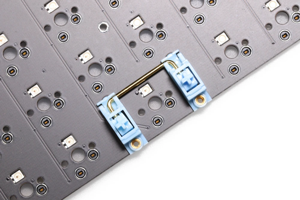 GKs прозрачный позолоченный Pcb винт в стабилизатор для механической клавиатуры на