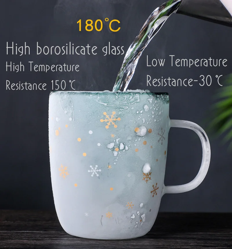 Счастливого Нового года и Рождества. Новая стеклянная кофейная чашка двойная