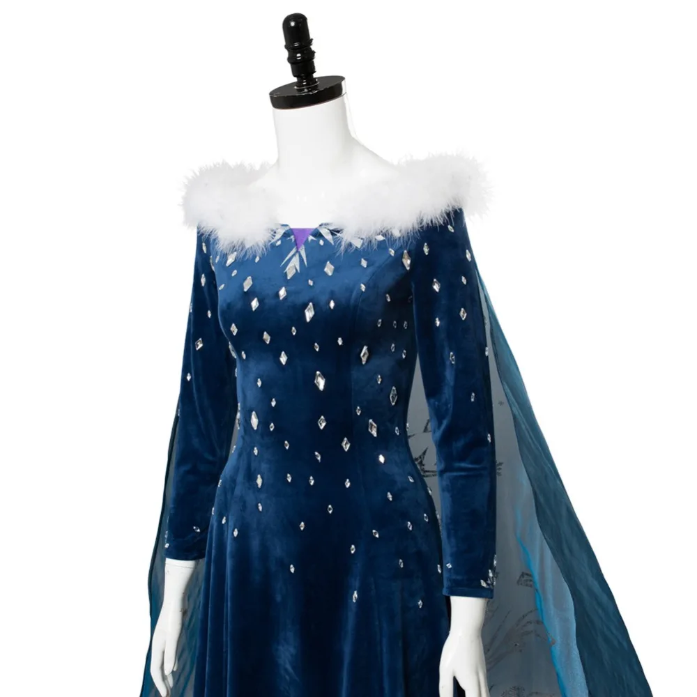 Olaf's Adventure Princess Elsa Dress Cosplay Elsa Anna Female Girl Kid Dress Outfit Halloween Carnival Cosplay Costume