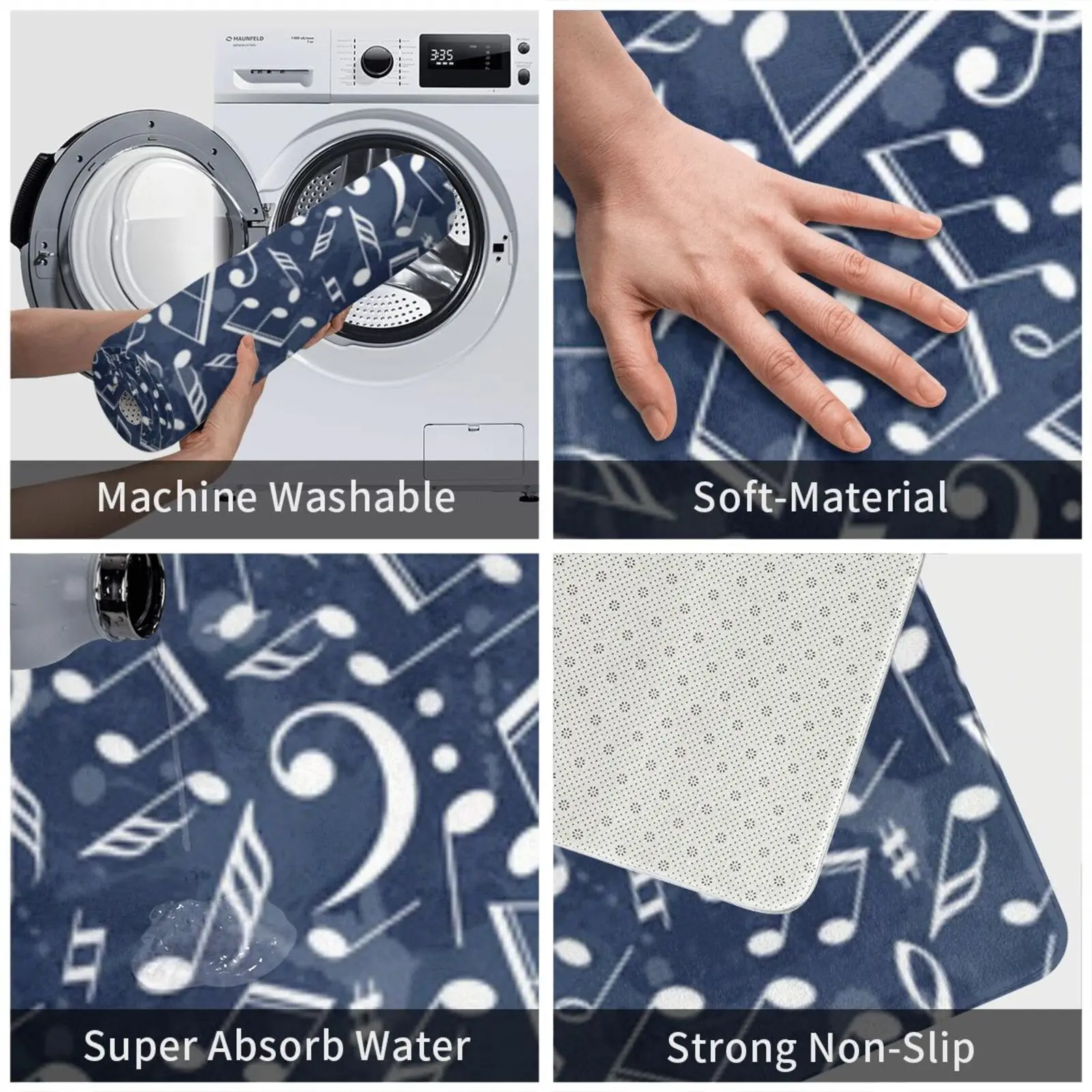 Музыкальный коврик подушка Мягкий Нескользящий музыкальный узор милый забавный