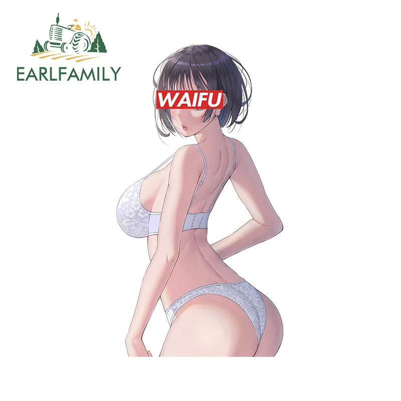 EARLFAMILY 13см x 7см для сексуальной девушки Waifu автомобильные наклейки личности Простые наклейки, устойчивые к царапинам, для украшения автомобильных окон и караванов.