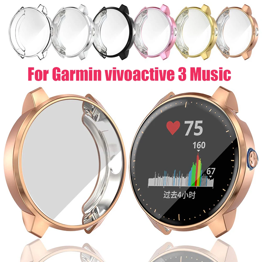 Новый силиконовый чехол пленка из ТПУ для часов Garmin vivoactive 3 с защитой от царапин
