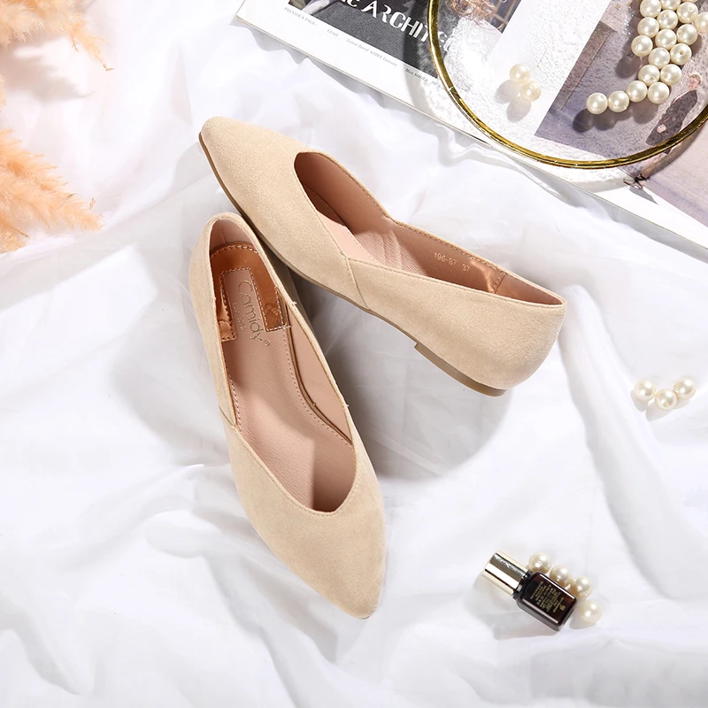 

Women Flats 2020 Pointed Toe Casual Shoes Women Summer Candy Flats Loafers Shoes Women Flat Shoes