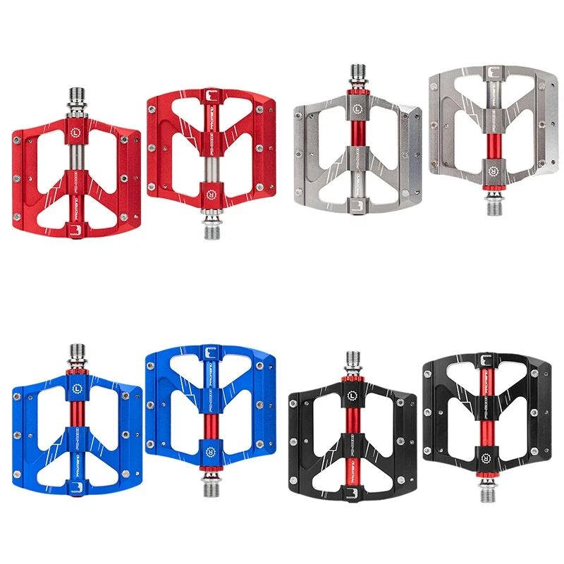 

PROMEND Bicycle Pedal 3 Sealed Bearings Pedal DU Bearing Ultra-Light Wide Pedal Platform for MTB Road Bike