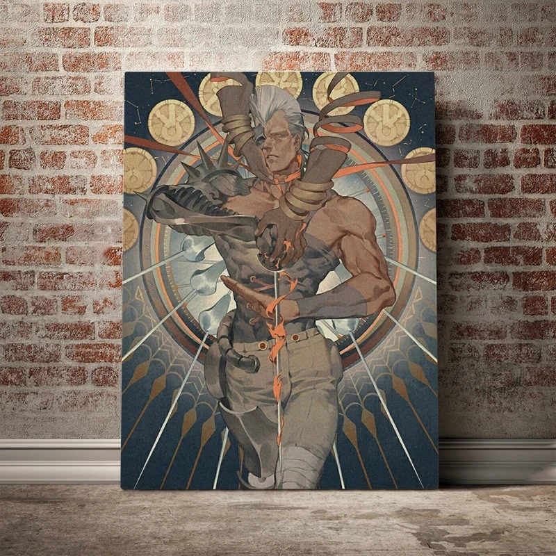 

Home Decor Prints Canvas Poster Jean Pierre Polnareff Anime Jojo S Bizarre Painting Pictures Wall Art Modulaire Voor Slaapkamer