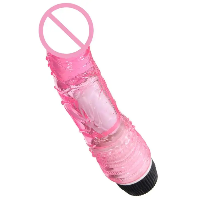 Crystal Multispeed Waterproof Realistic Dildo Vibrator Soft Jelly Powerful G-spot Masturbation Adults Toys for Women ZD0154 |