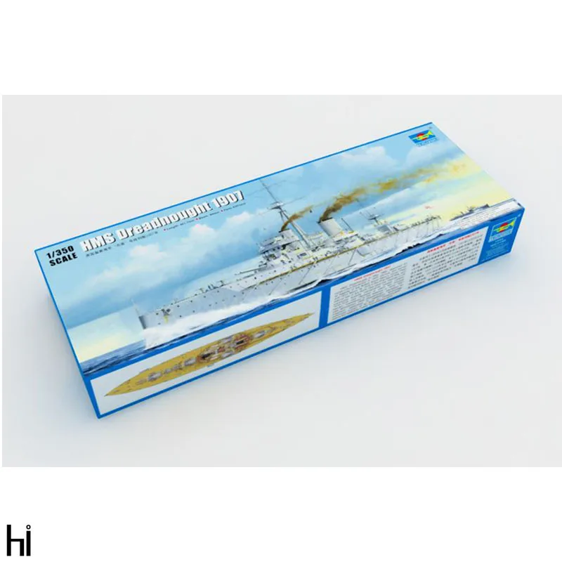 

Trumpeter 1/350 05328 HMS Dreadnought 1907 Battleship Military Ship Assembly Plastic Toy Model Building Kit