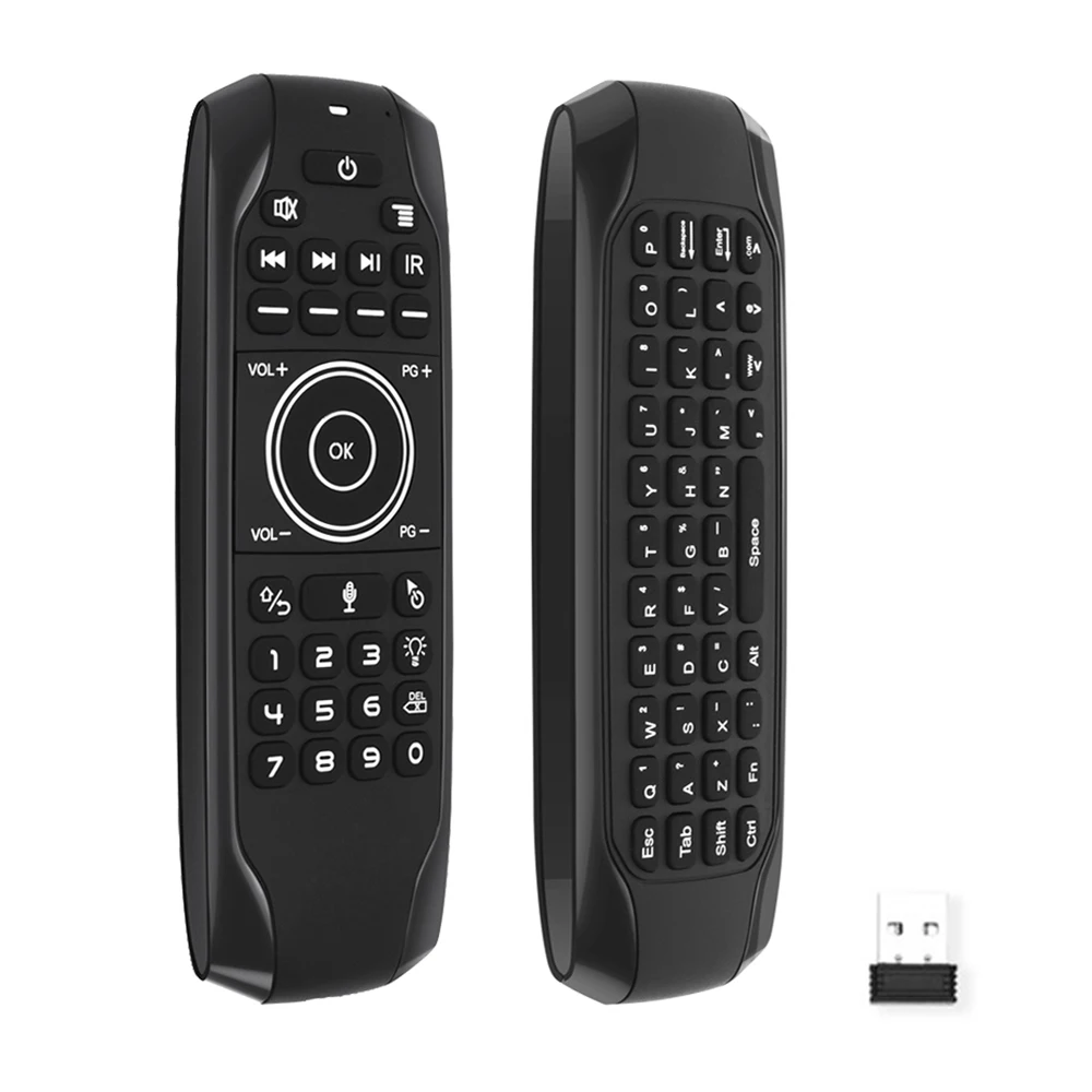 Беспроводная клавиатура Air Mouse 2 4 ГГц с подсветкой голосовое управление 6 осевая