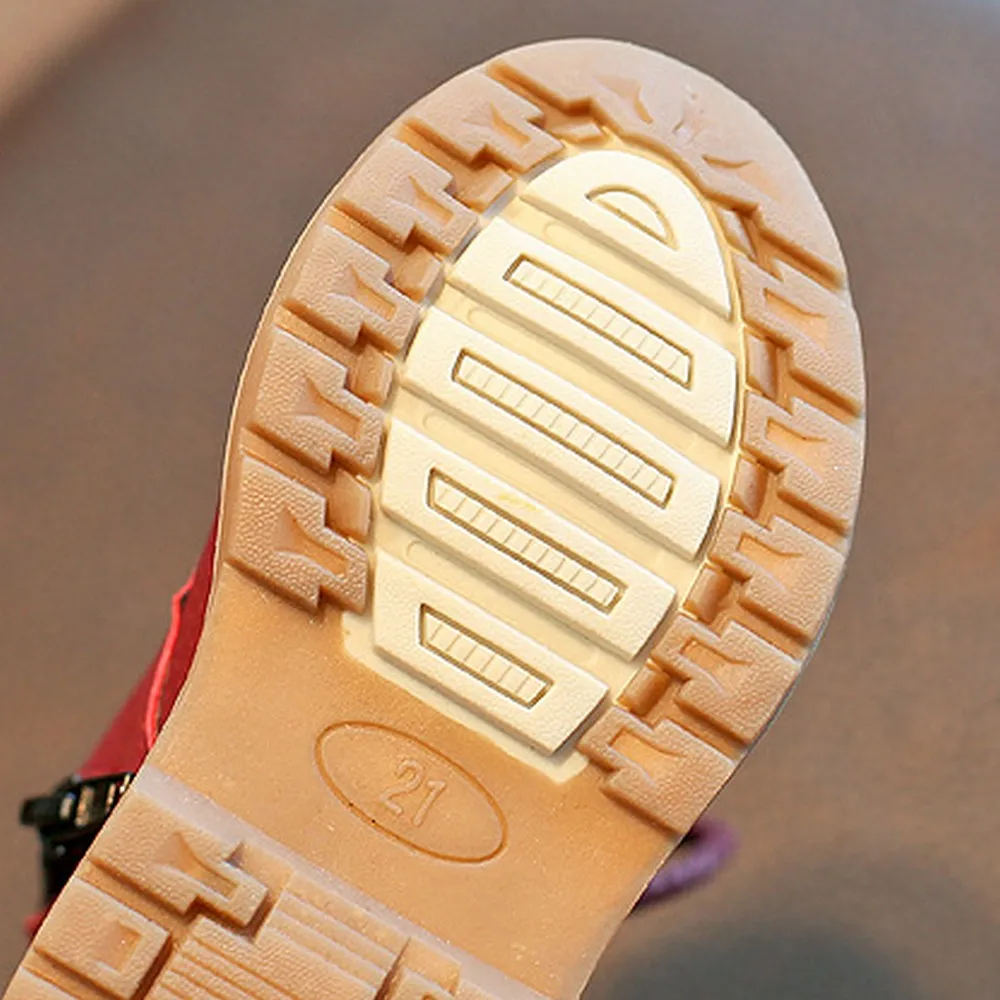 

Children'S Shoes Autumn Winter Baby Kids Plush Shoe Girls Snow Boots Leather Waterproof Boys Martin Booties